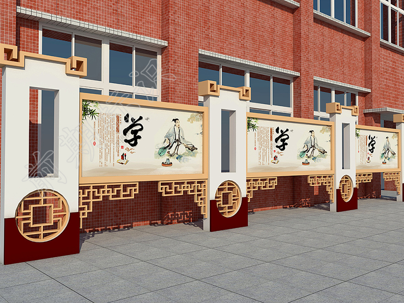 學(xué)校宣傳欄廠家分享：學(xué)校宣傳欄設(shè)計(jì)三大因素